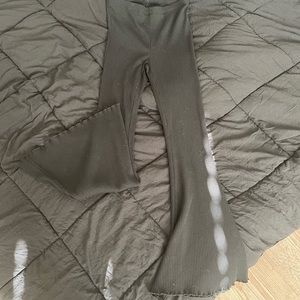 Aerie ribbed flare leggings